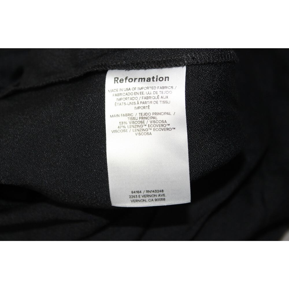 Reformation France Jumpsuit Black Size 4 New - Picture 7 of 8
